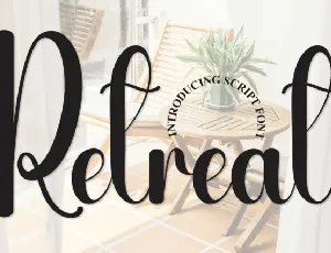 Retreat Script font