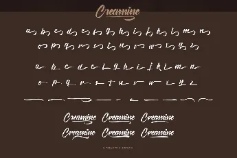 Creamine Demo font