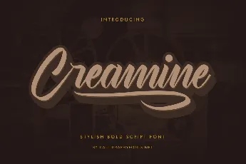 Creamine Demo font