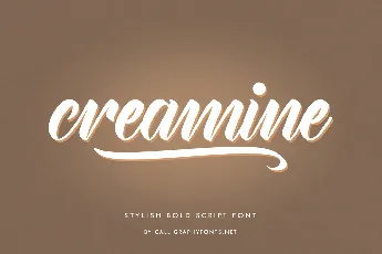 Creamine Demo font