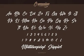 Creamine Demo font