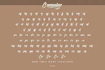 Creamine Demo font