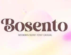 Bosento font