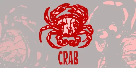 Crab font