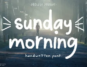 Sunday Morning font