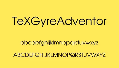 Tex Gyre Adventor font