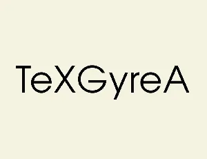 Tex Gyre Adventor font