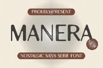 Manera Display font