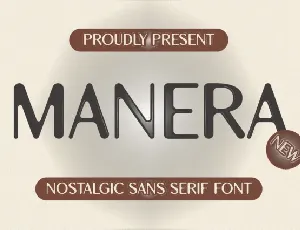 Manera Display font