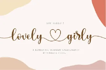 Lovely Girly Calligraphy font