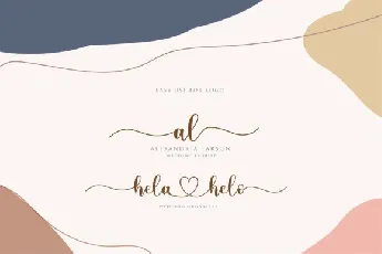 Lovely Girly Calligraphy font