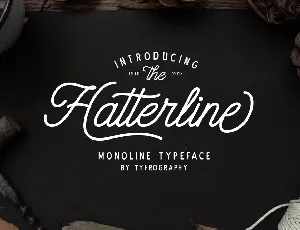 Hatterline Script + Sans Free font