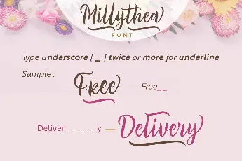 Millythea font