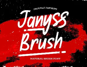 Janyss Brush font