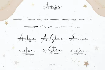 A Star Demo font