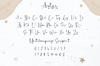 A Star Demo font