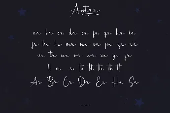 A Star Demo font