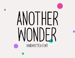 Another Wonder font