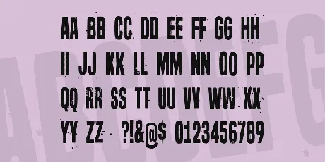 Seven deadly sins font