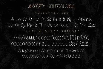 Breezy Bolton DEMO font