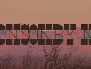 Ponsonby NF font