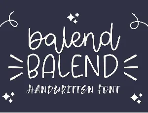 Balend font