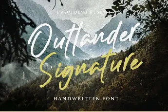 Outlander signature font