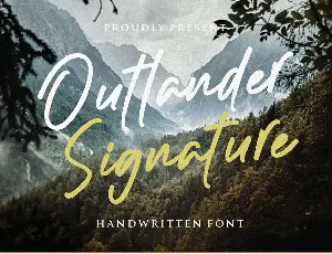 Outlander signature font