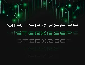 Misterkreeps font