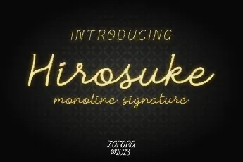 Hirosuke font