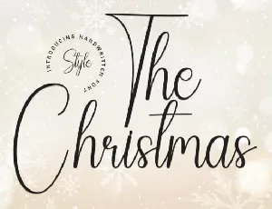 The Christmas Script font