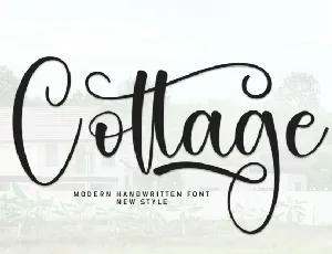 Cottage Script Typeface font