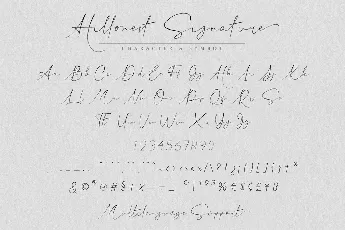 Hillonest Handwritten Signature font