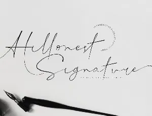 Hillonest Handwritten Signature font