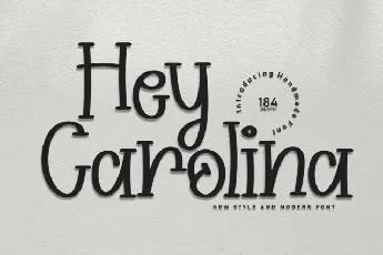 Hey Carolina Display font