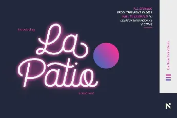 La Patio Script font