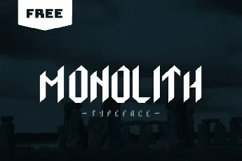 Monolith Typeface font