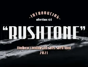 Rushtone font