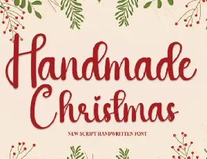 Handmade Christmas font