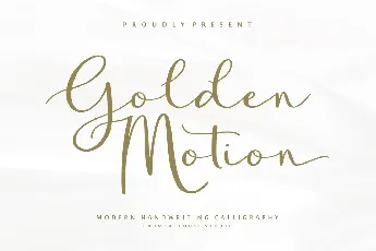 Golden Motion Demo Version font