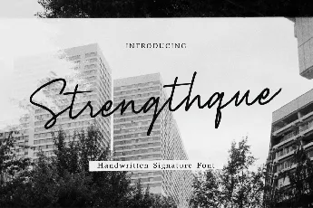 Strengthque font