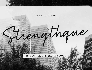 Strengthque font