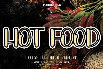 Hot Food Display font