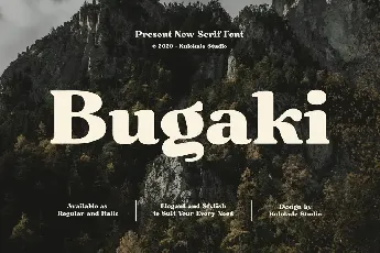 Bugaki font