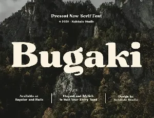 Bugaki font