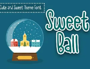 Sweet Ball Display font