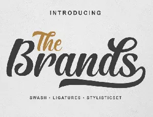 The Brands Script font