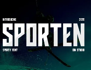 Sporten Classic Sport Display font