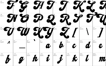 Hittedal font