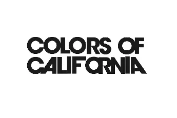 Colors of California Logo font